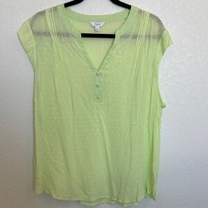 Candie's Light Green Sleeveless Blouse